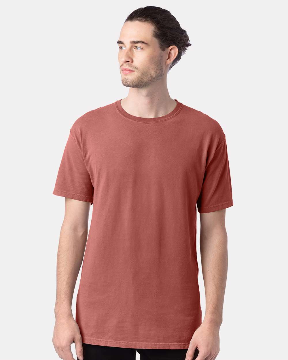 Men's Garment-Dyed T-Shirt - OnModelFront - B35100723 - Nantucket Red