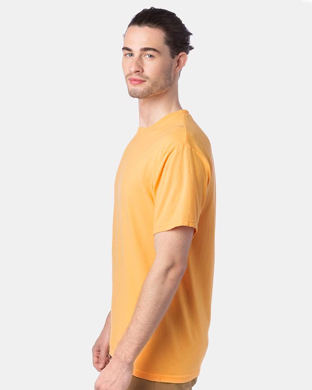 Men's Garment-Dyed T-Shirt - OnModelSide - B35100123 - Butterscotch