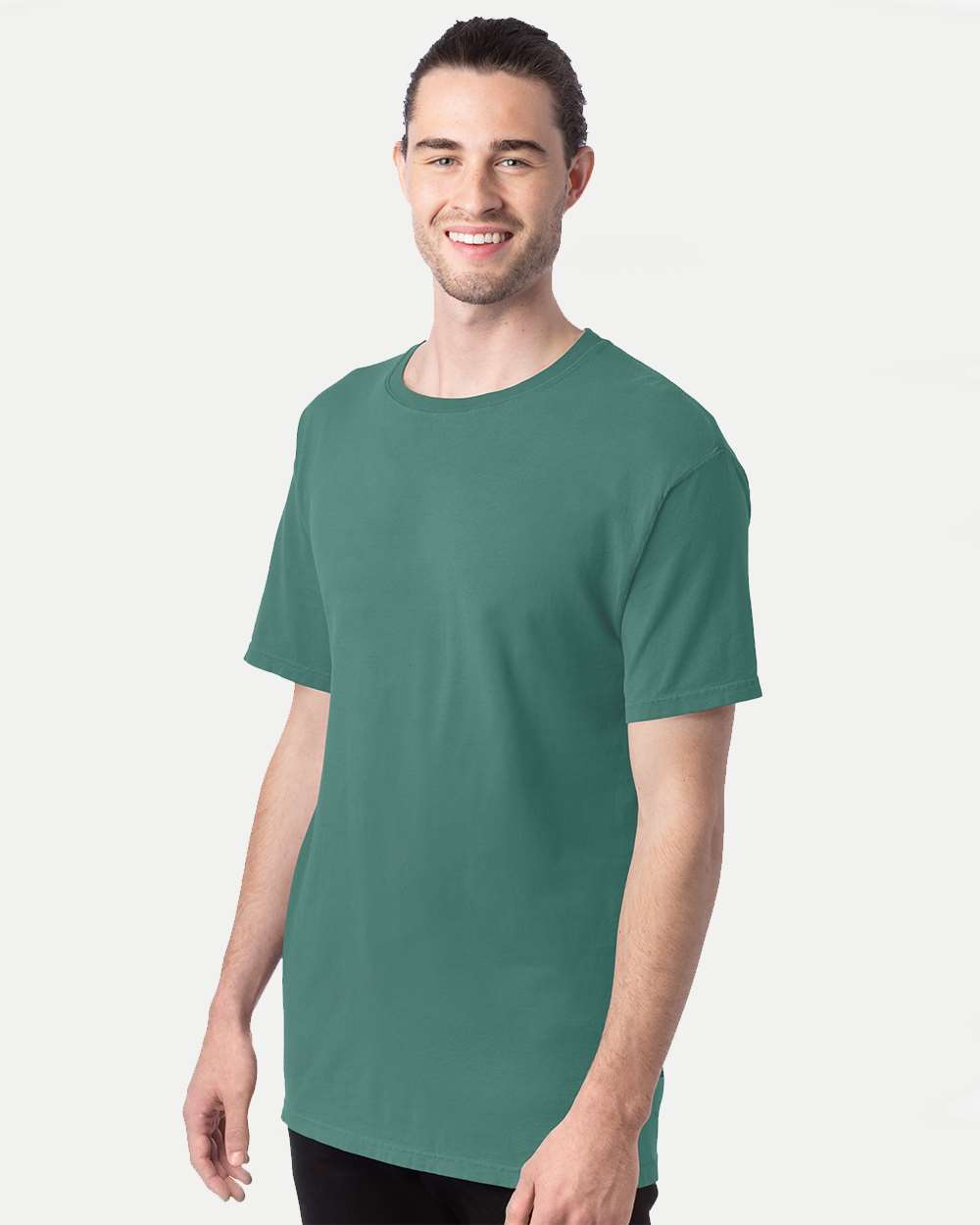 Men's Garment-Dyed T-Shirt - OnModelSide - B35100173 - Cactus