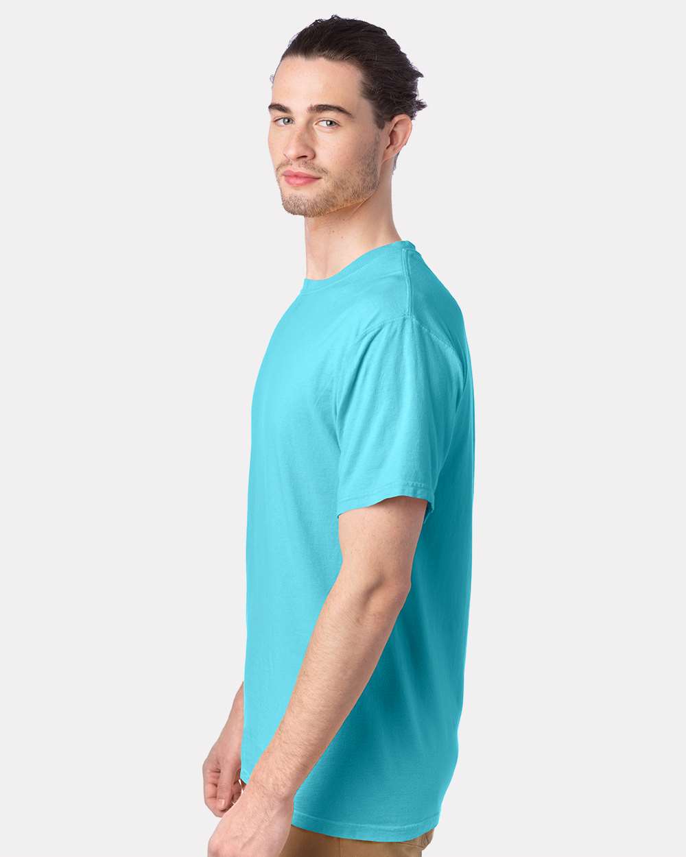 Men's Garment-Dyed T-Shirt - OnModelSide - B35100243 - Freshwater