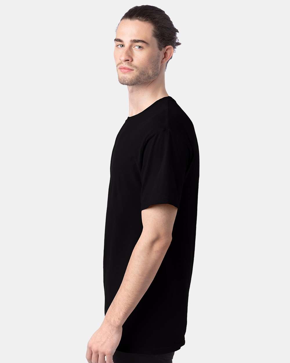 Men's Garment-Dyed T-Shirt - OnModelSide - B35100503 - Black