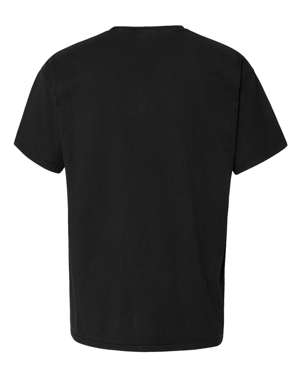 Unisex Garment-Dyed Pocket T-Shirt - Back - B35200503 - Black