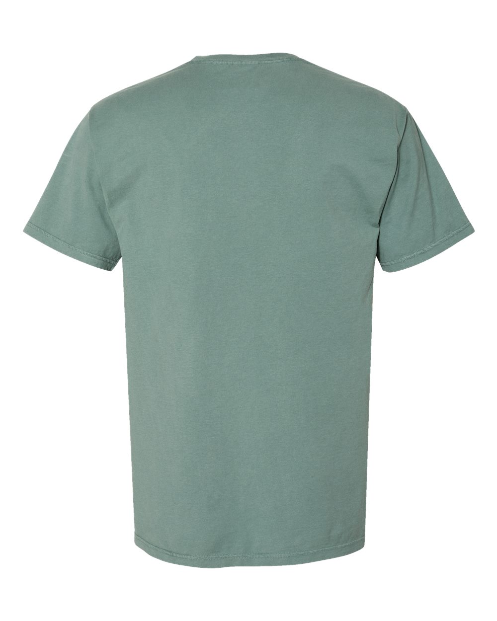 Unisex Garment-Dyed Pocket T-Shirt - Back - B35200543 - Cypress Green