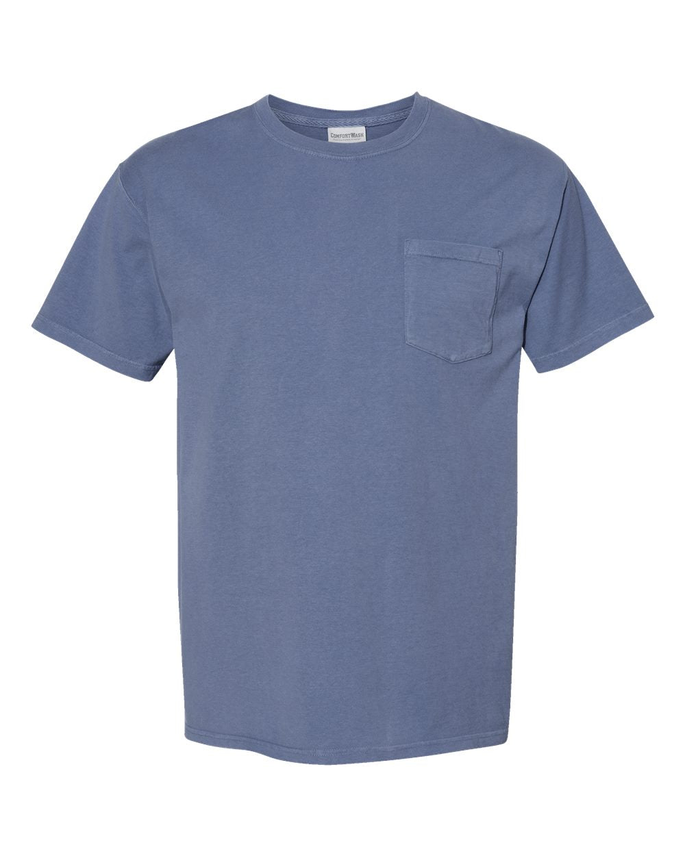 Unisex Garment-Dyed Pocket T-Shirt - Front - B35200103 - Saltwater