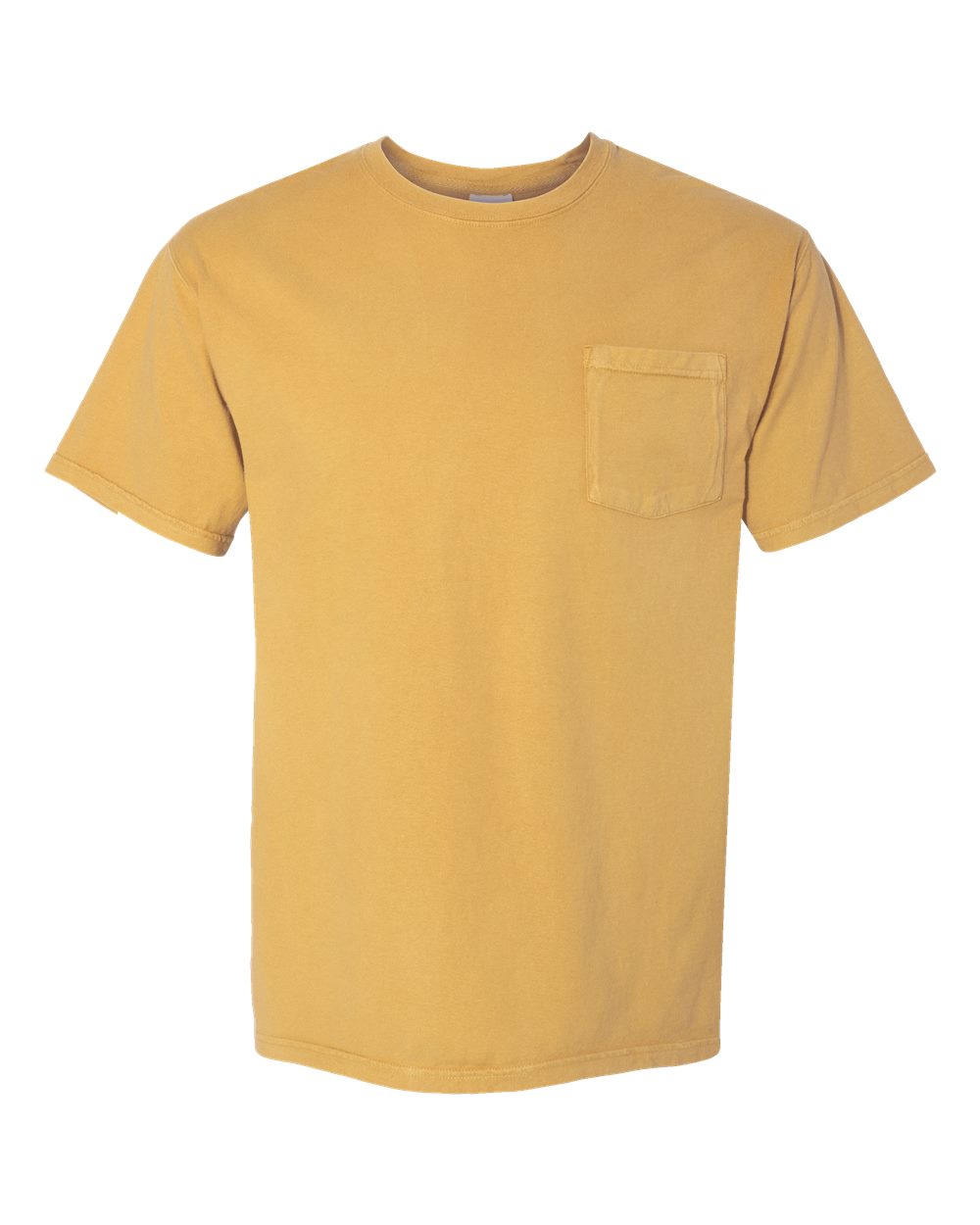Unisex Garment-Dyed Pocket T-Shirt - Front - B35200143 - Artisan Gold
