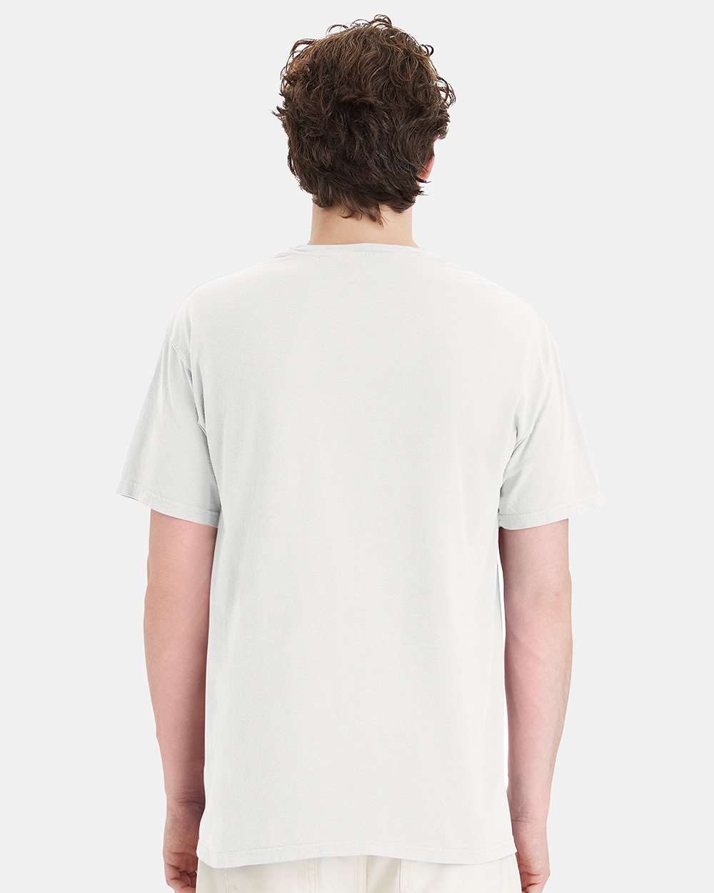 Unisex Garment-Dyed Pocket T-Shirt - OnModelBack - B35200003 - White