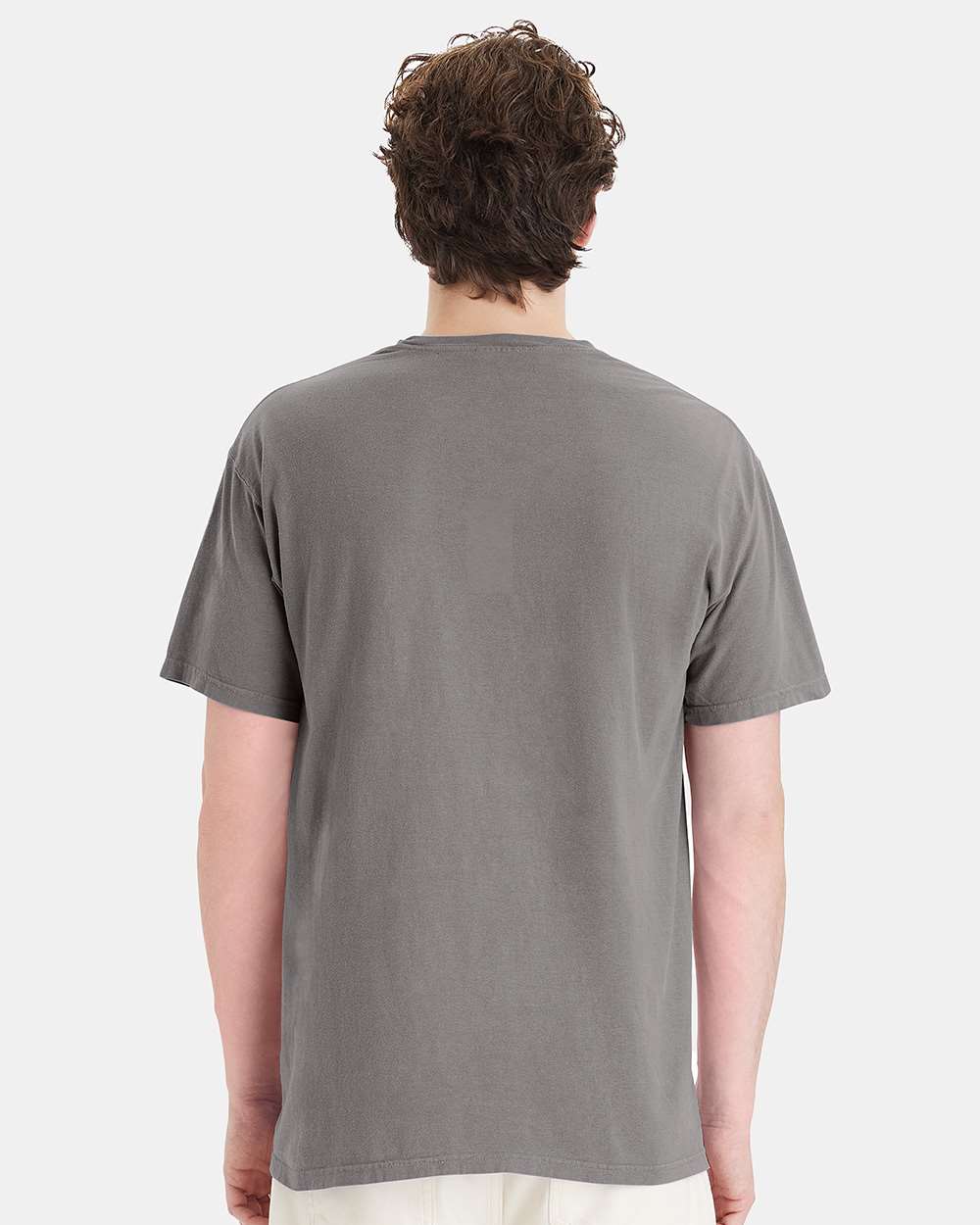 Unisex Garment-Dyed Pocket T-Shirt - OnModelBack - B35200133 - Concrete Grey