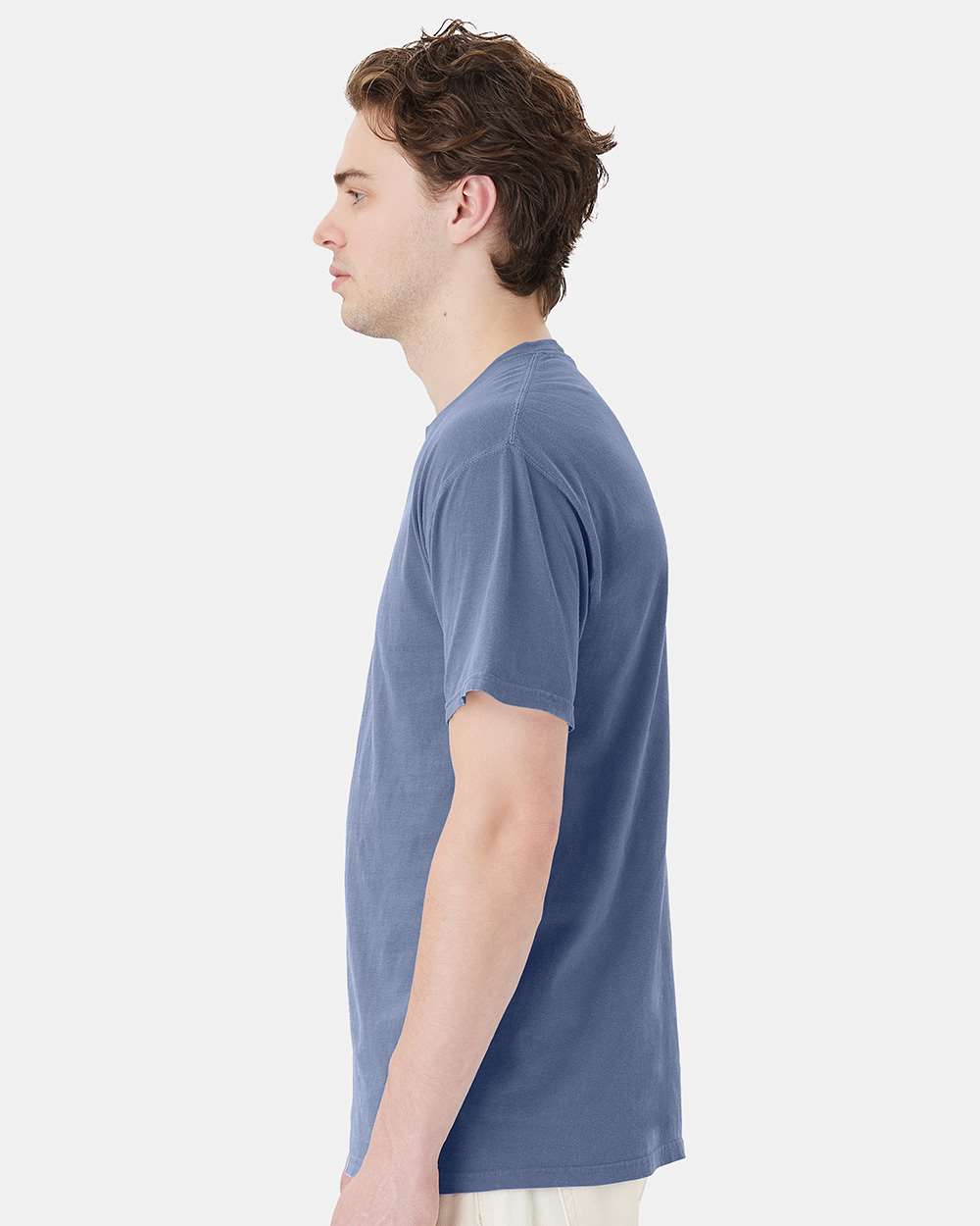 Unisex Garment-Dyed Pocket T-Shirt - OnModelSide - B35200103 - Saltwater