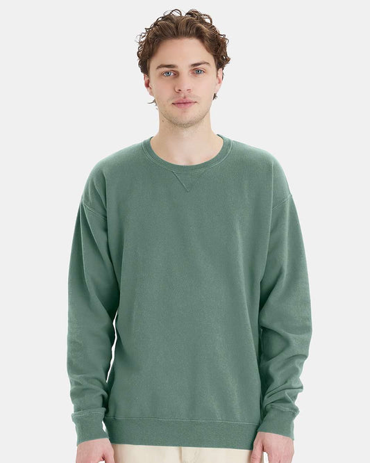 Unisex Garment-Dyed Crewneck Sweatshirt - styleImage