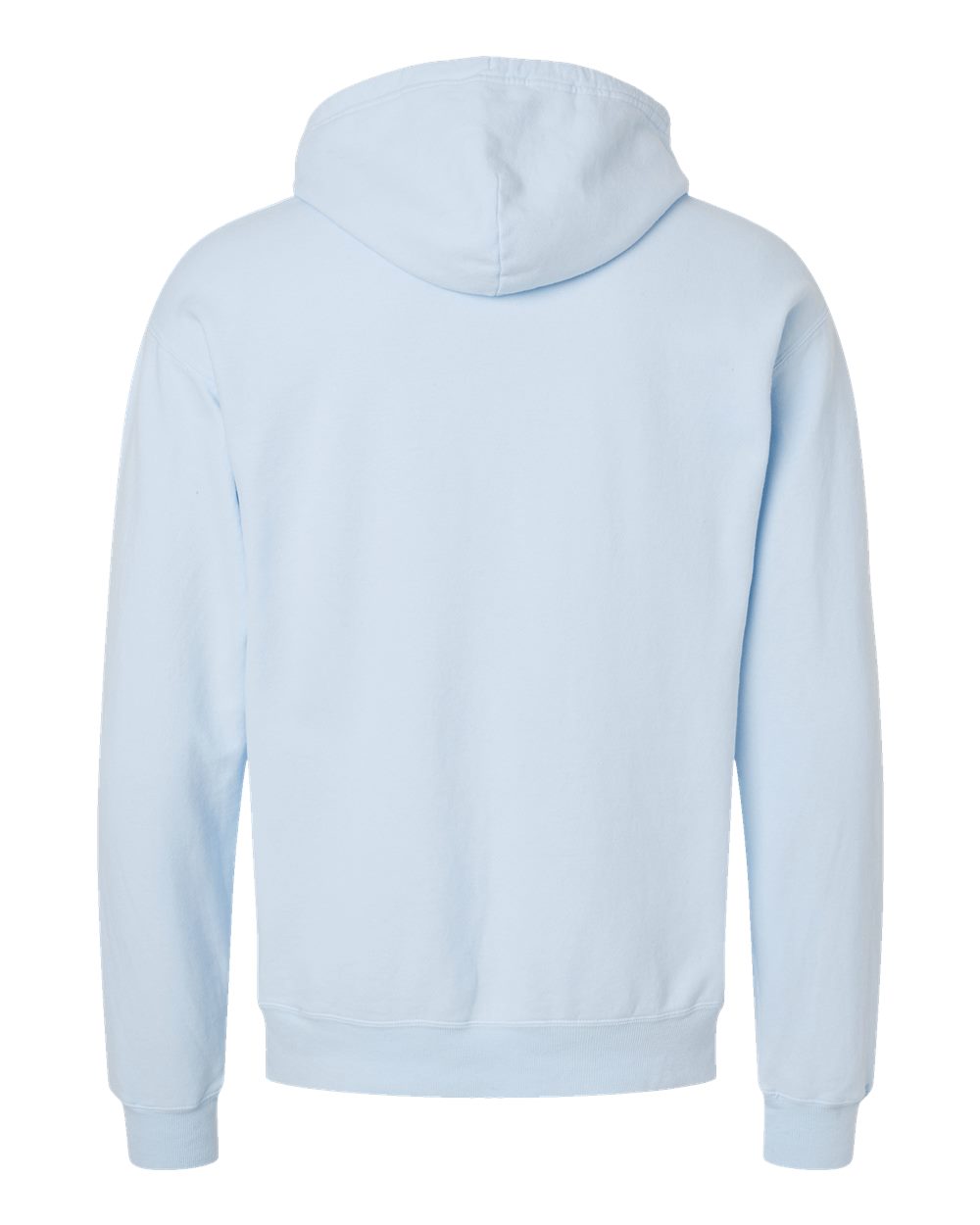 Unisex Garment-Dyed Hooded Sweatshirt - Back - B35800263 - Soothing Blue