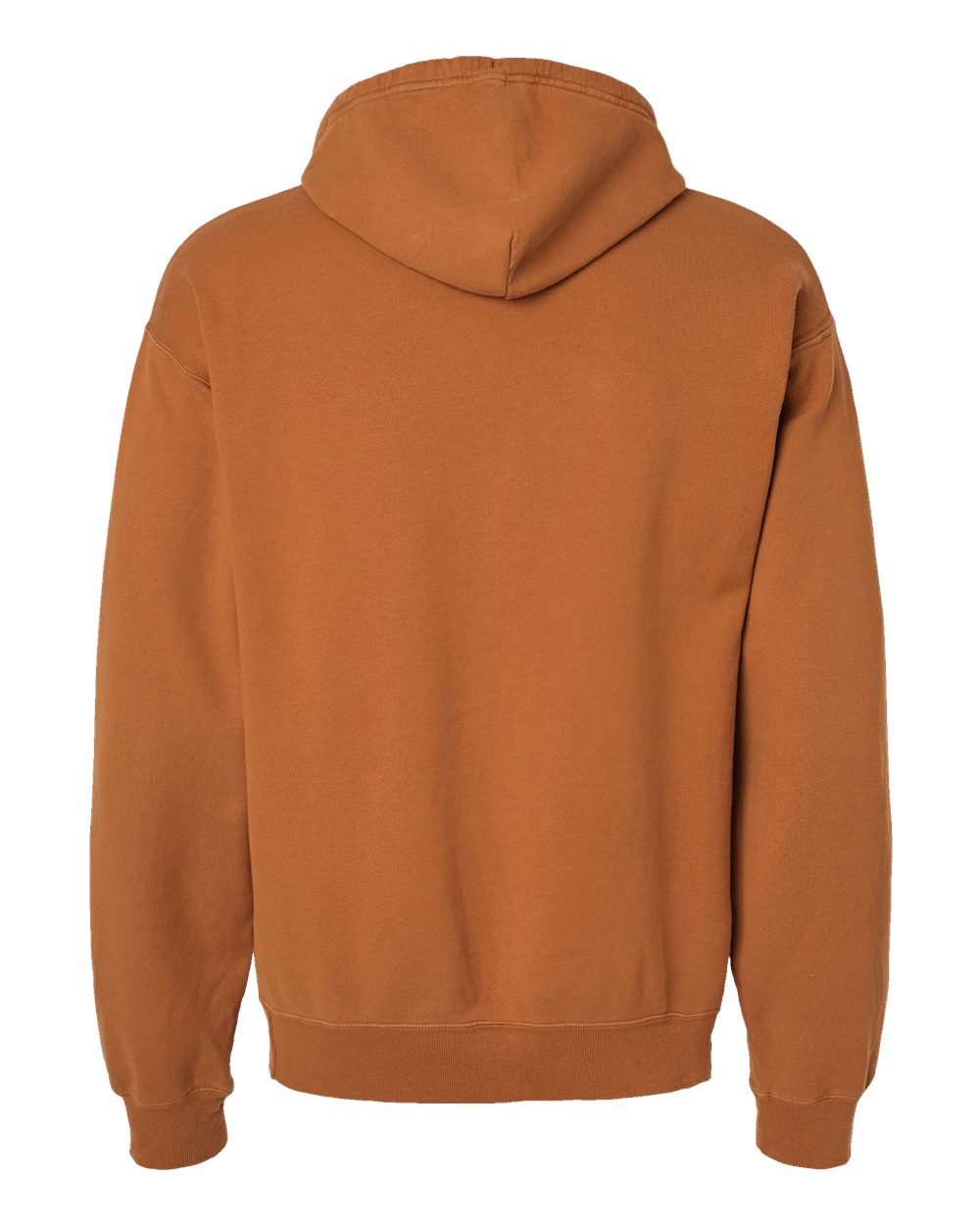 Unisex Garment-Dyed Hooded Sweatshirt - Back - B35800333 - Texas Orange