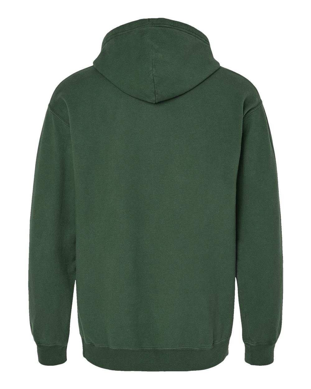 Unisex Garment-Dyed Hooded Sweatshirt - Back - B35800343 - Field Green