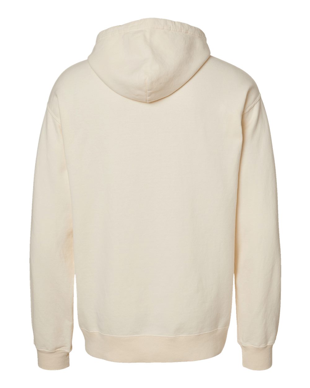 Unisex Garment-Dyed Hooded Sweatshirt - Back - B35800763 - Parchment