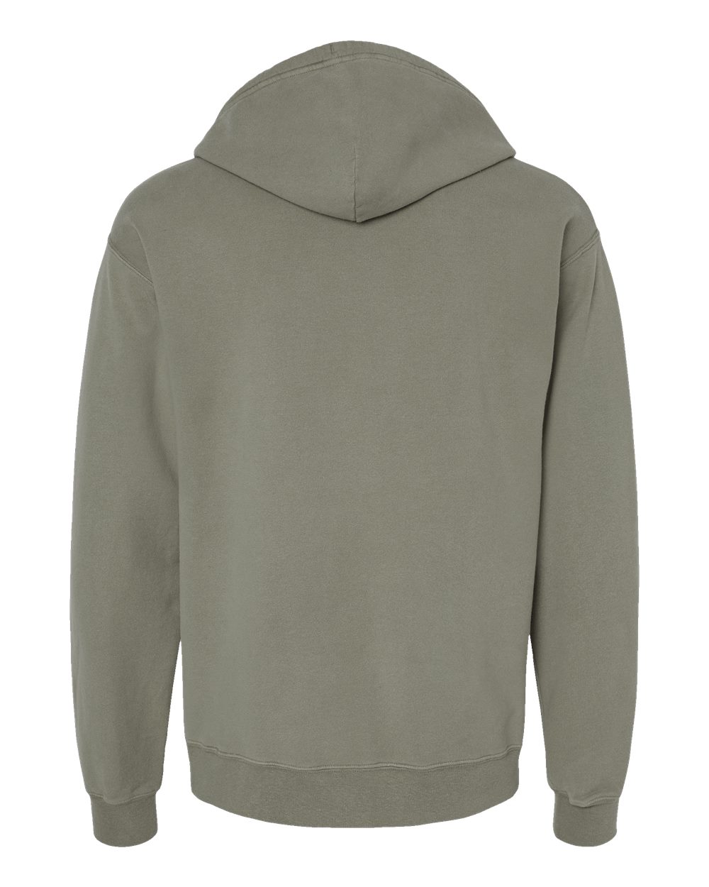 Unisex Garment-Dyed Hooded Sweatshirt - Back - B35800773 - Faded Fatigue