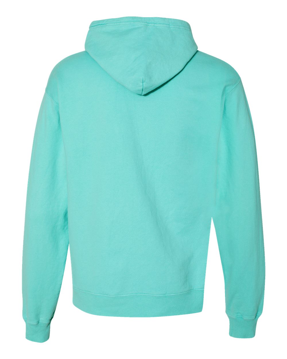 Unisex Garment-Dyed Hooded Sweatshirt - Back - B35800873 - Mint