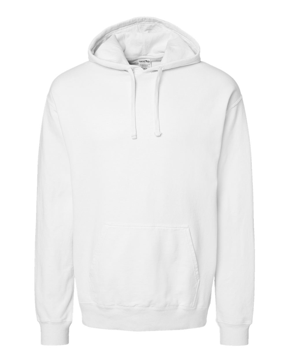 Unisex Garment-Dyed Hooded Sweatshirt - Front - B35800013 - White