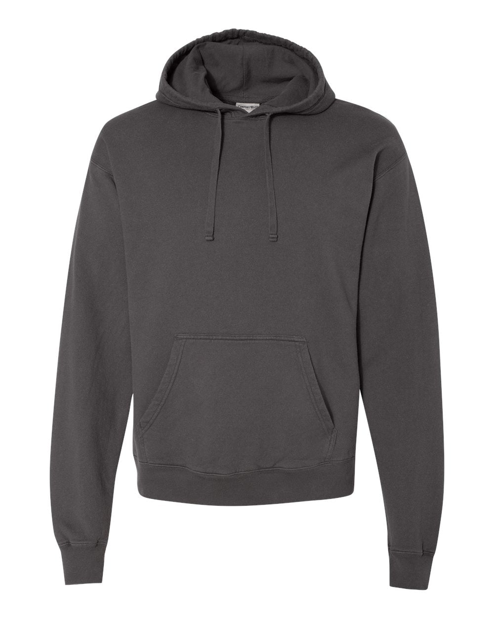 Unisex Garment-Dyed Hooded Sweatshirt - Front - B35800093 - New Railroad Grey