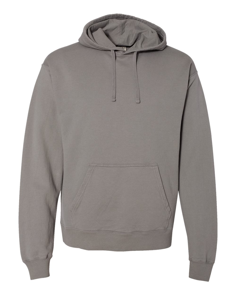 Unisex Garment-Dyed Hooded Sweatshirt - Front - B35800133 - Concrete Grey