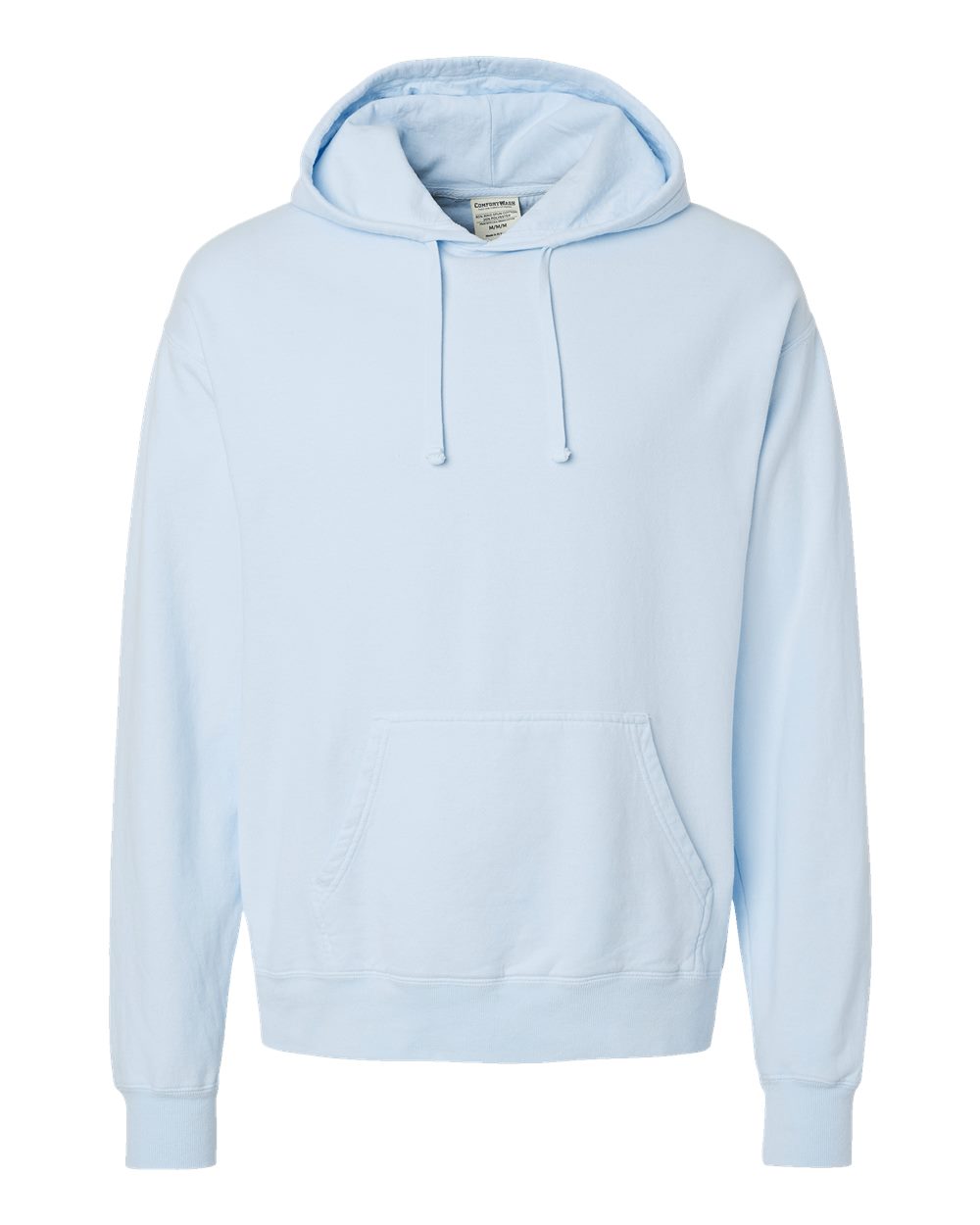 Unisex Garment-Dyed Hooded Sweatshirt - Front - B35800263 - Soothing Blue