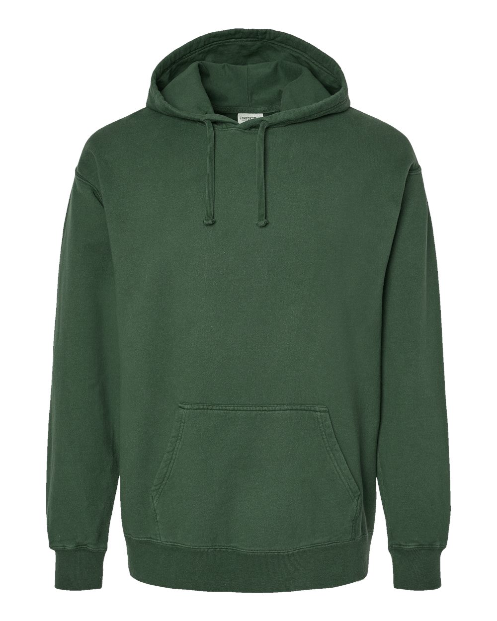 Unisex Garment-Dyed Hooded Sweatshirt - Front - B35800343 - Field Green