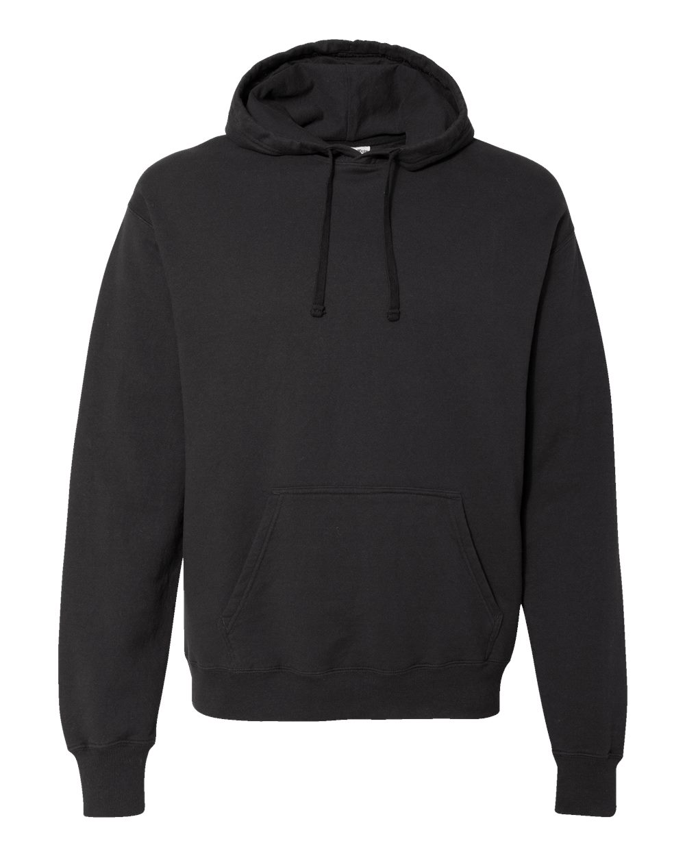 Unisex Garment-Dyed Hooded Sweatshirt - Front - B35800503 - Black