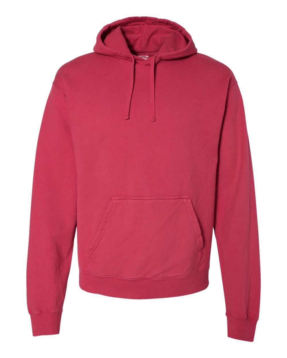 Unisex Garment-Dyed Hooded Sweatshirt - Front - B35800703 - Crimson Fall