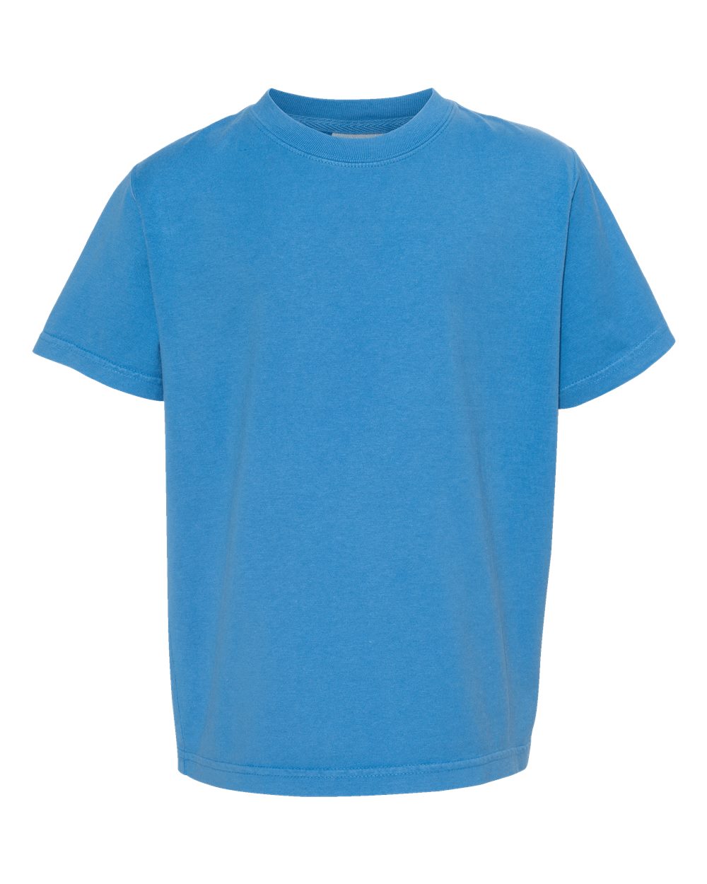 Youth Garment-Dyed T-Shirt - Front - B36900102 - Summer Sky Blue