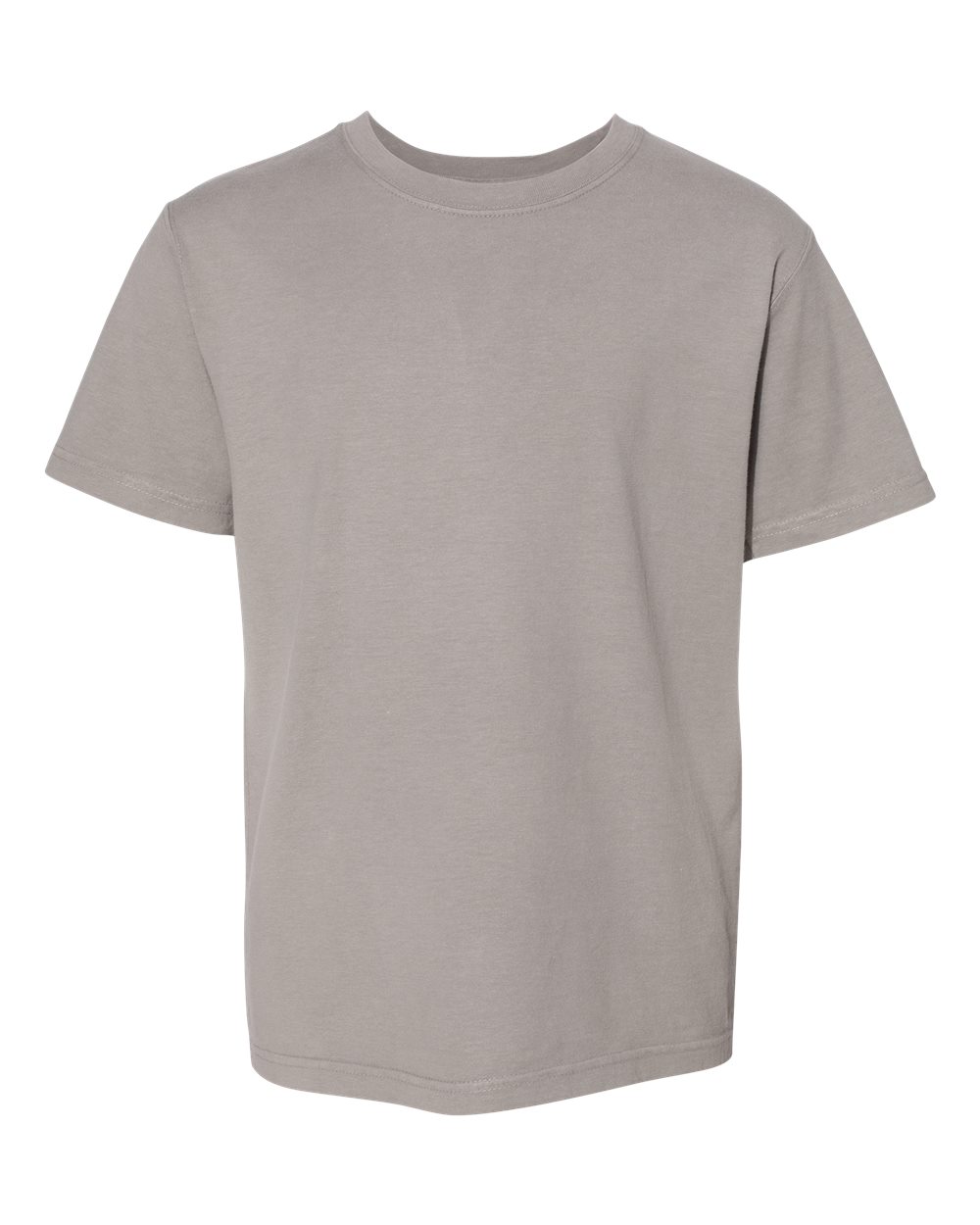 Youth Garment-Dyed T-Shirt - Front - B36900132 - Concrete Grey