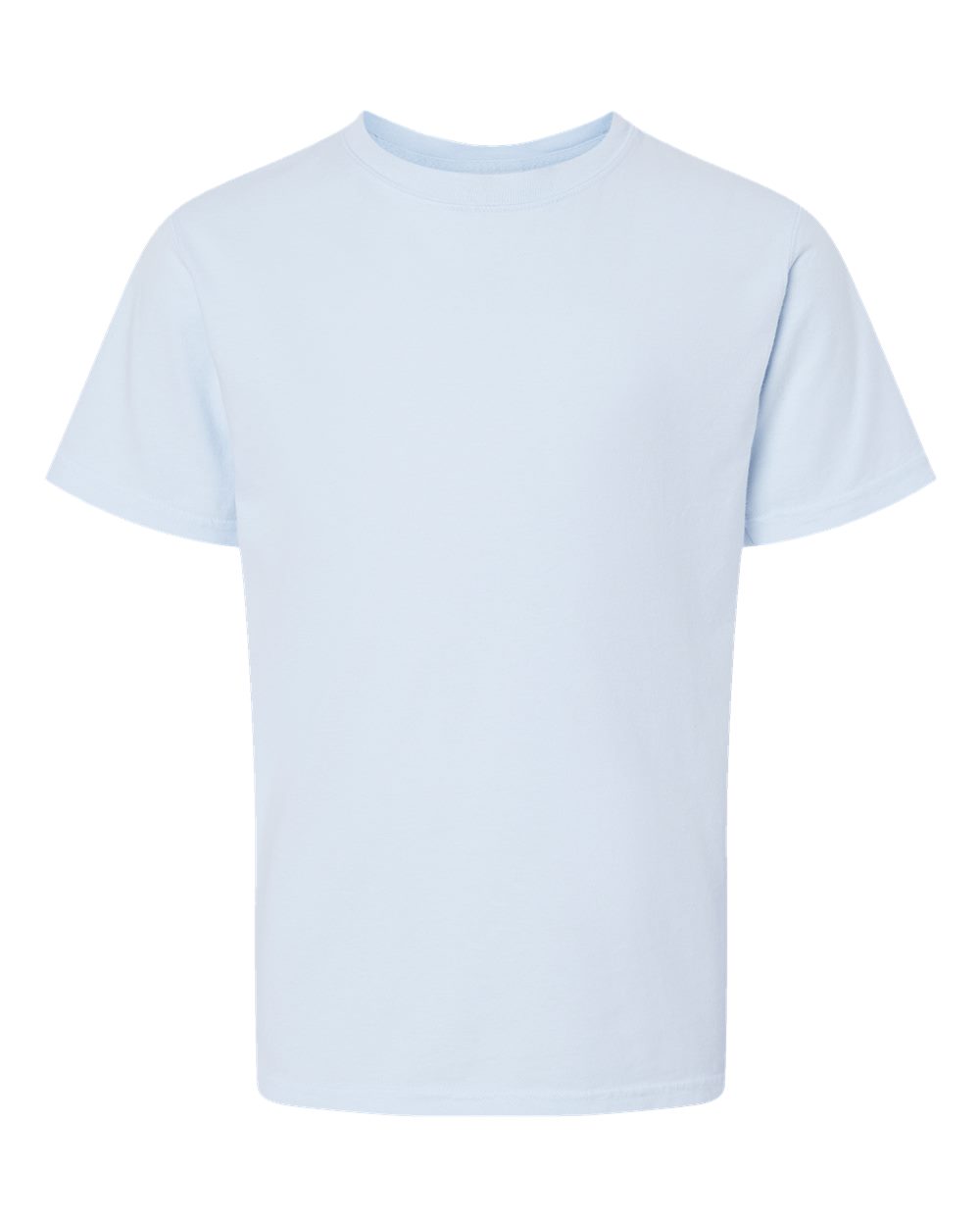 Youth Garment-Dyed T-Shirt - Front - B36900262 - Soothing Blue