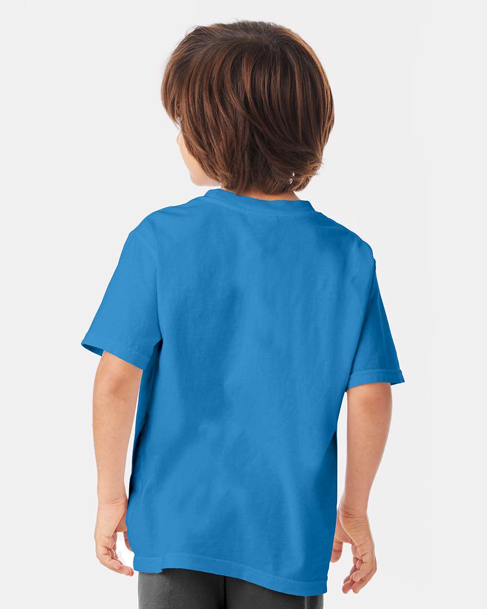 Youth Garment-Dyed T-Shirt - OnModelBack - B36900102 - Summer Sky Blue
