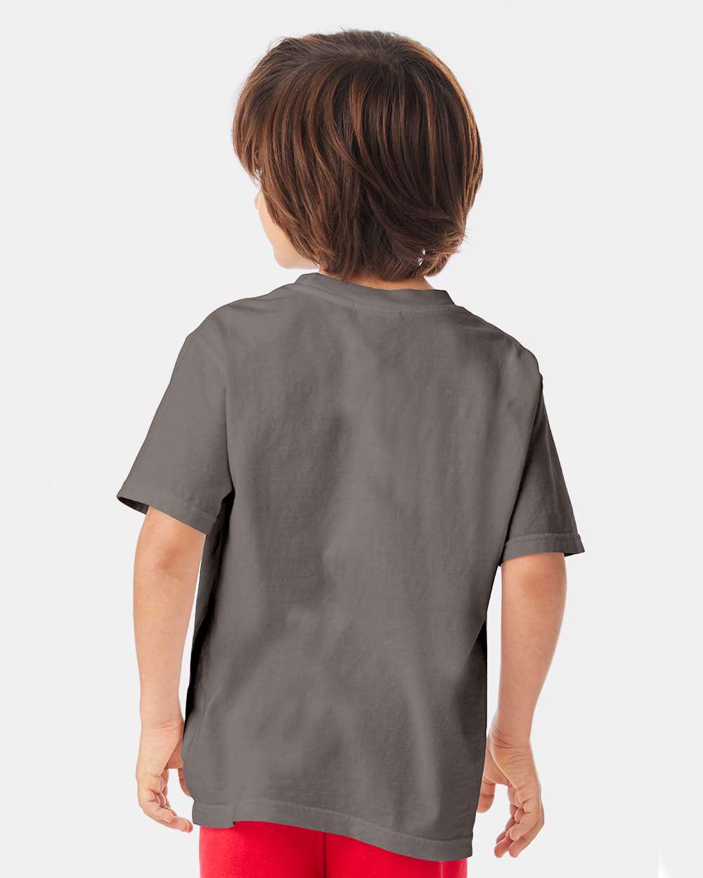 Youth Garment-Dyed T-Shirt - OnModelBack - B36900132 - Concrete Grey
