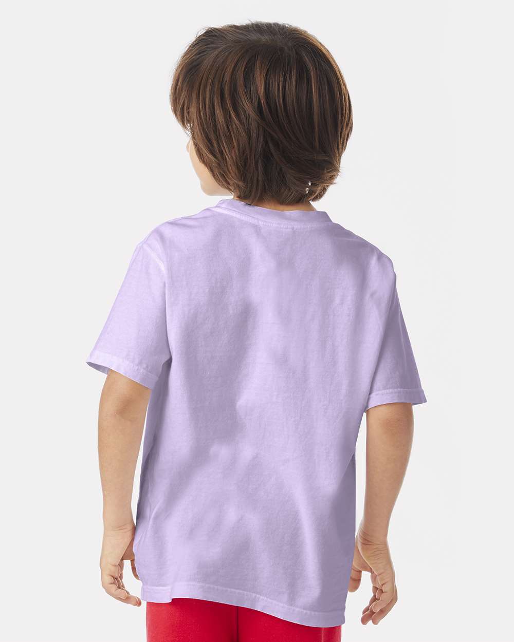 Youth Garment-Dyed T-Shirt - OnModelBack - B36900212 - Future Lavender