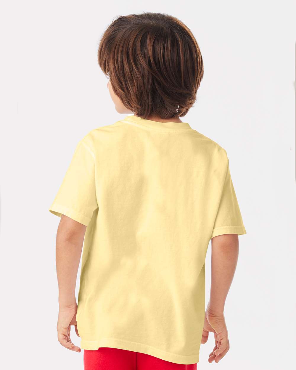 Youth Garment-Dyed T-Shirt - OnModelBack - B36900402 - Summer Squash Yellow
