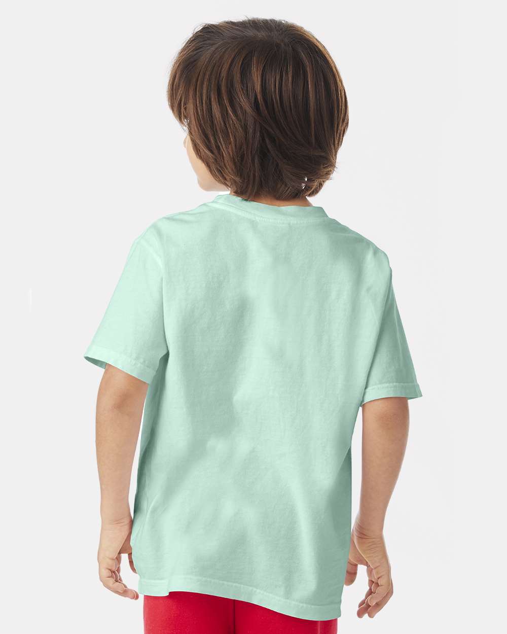 Youth Garment-Dyed T-Shirt - OnModelBack - B36900472 - Honeydew
