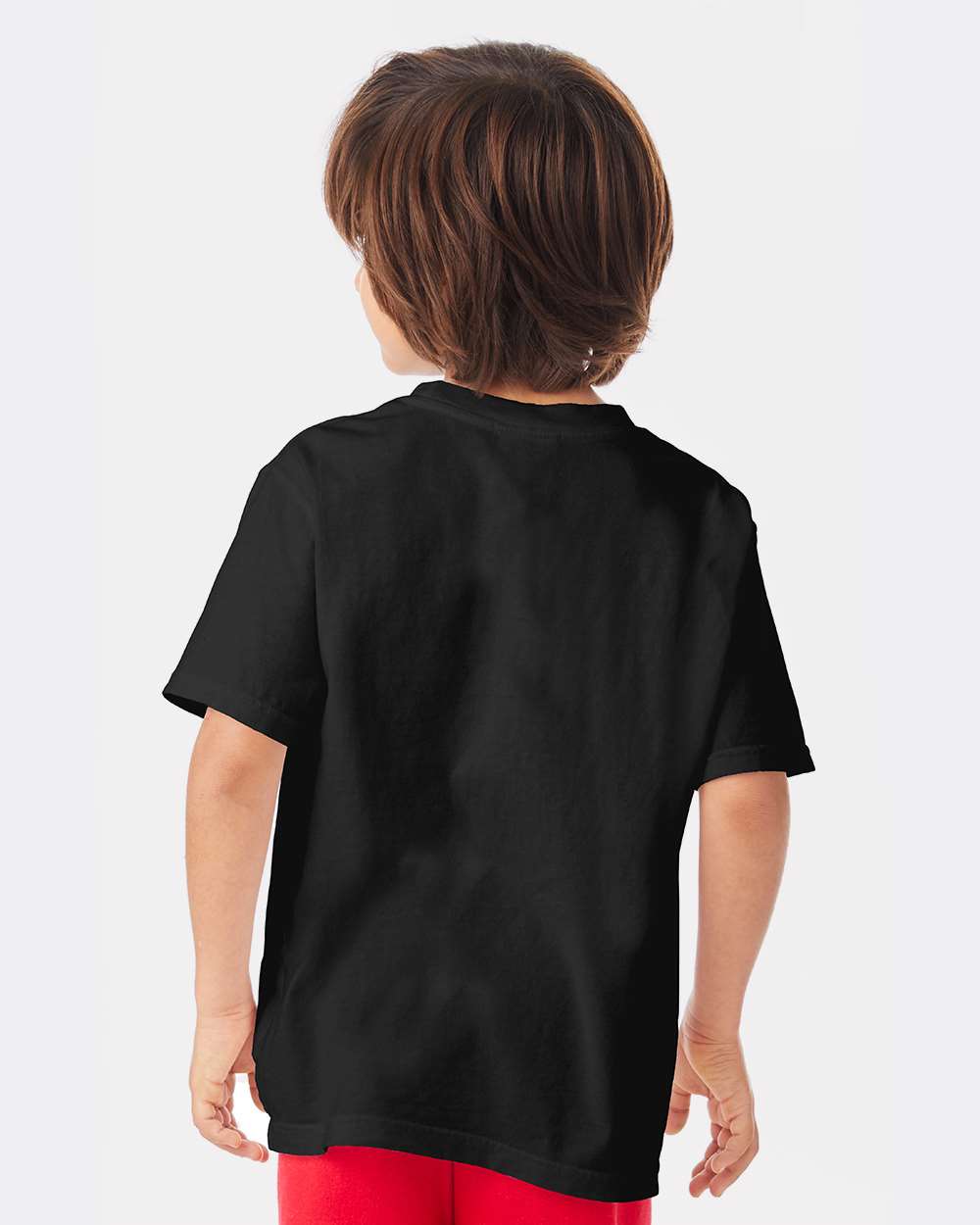Youth Garment-Dyed T-Shirt - OnModelBack - B36900502 - Black