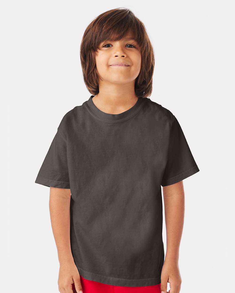 Youth Garment-Dyed T-Shirt - OnModelFront - B36900092 - New Railroad Grey