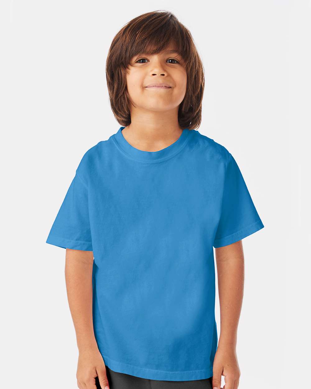 Youth Garment-Dyed T-Shirt - OnModelFront - B36900102 - Summer Sky Blue