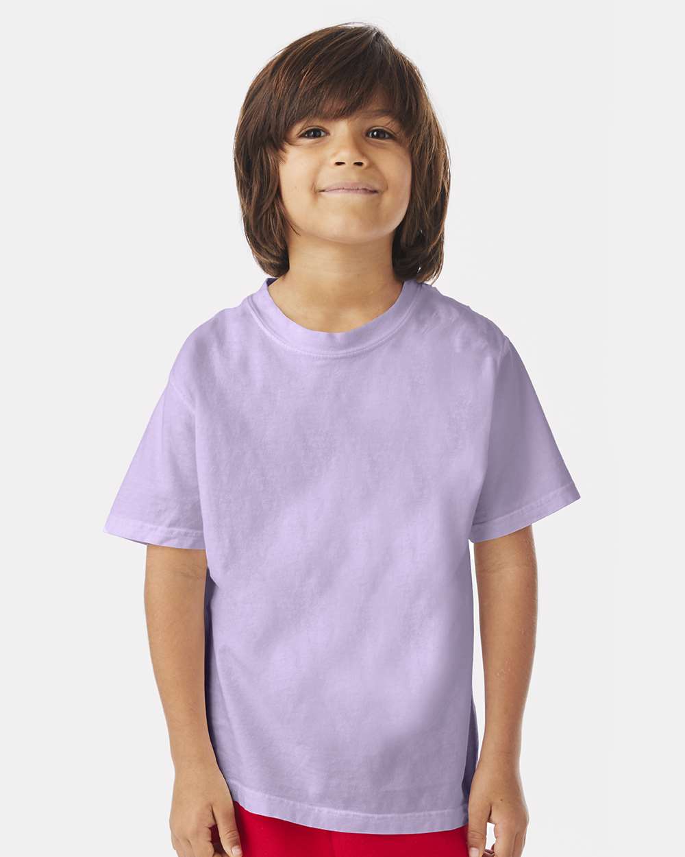 Youth Garment-Dyed T-Shirt - OnModelFront - B36900212 - Future Lavender