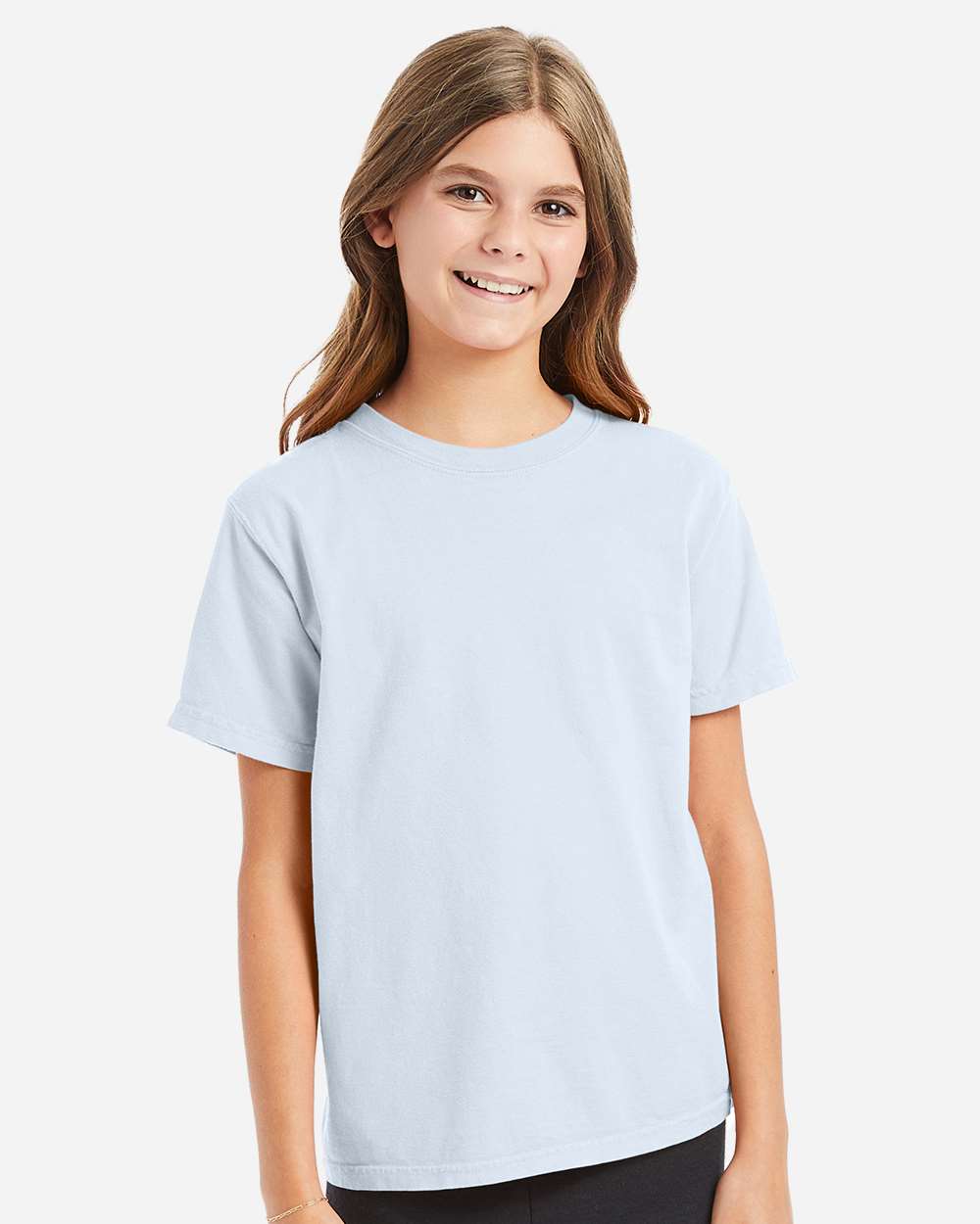 Youth Garment-Dyed T-Shirt - OnModelFront - B36900262 - Soothing Blue