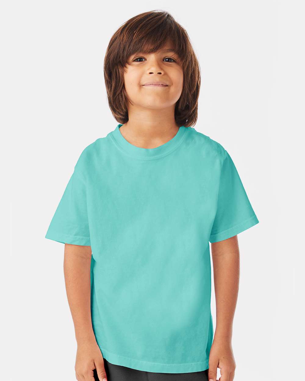 Youth Garment-Dyed T-Shirt - OnModelFront - B36900872 - Mint