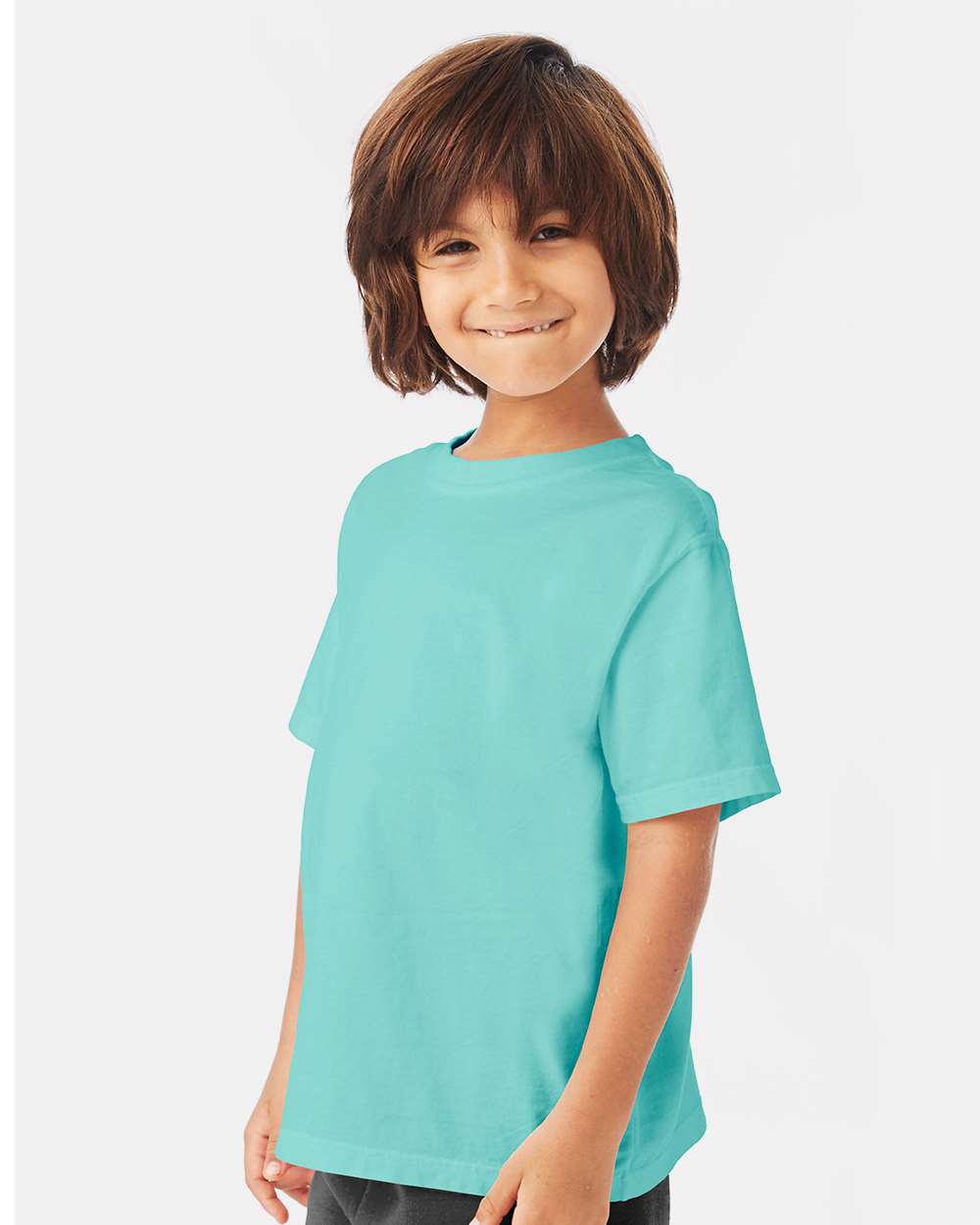 Youth Garment-Dyed T-Shirt - OnModelSide - B36900872 - Mint
