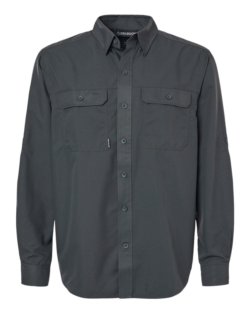 Men's Crossroad Woven Shirt - Front - B03067583 - Charcoal
