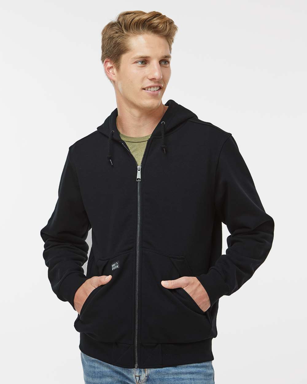 Men's Mission Full-Zip Hooded Jacket - OnModelFront - B05067504 - Black