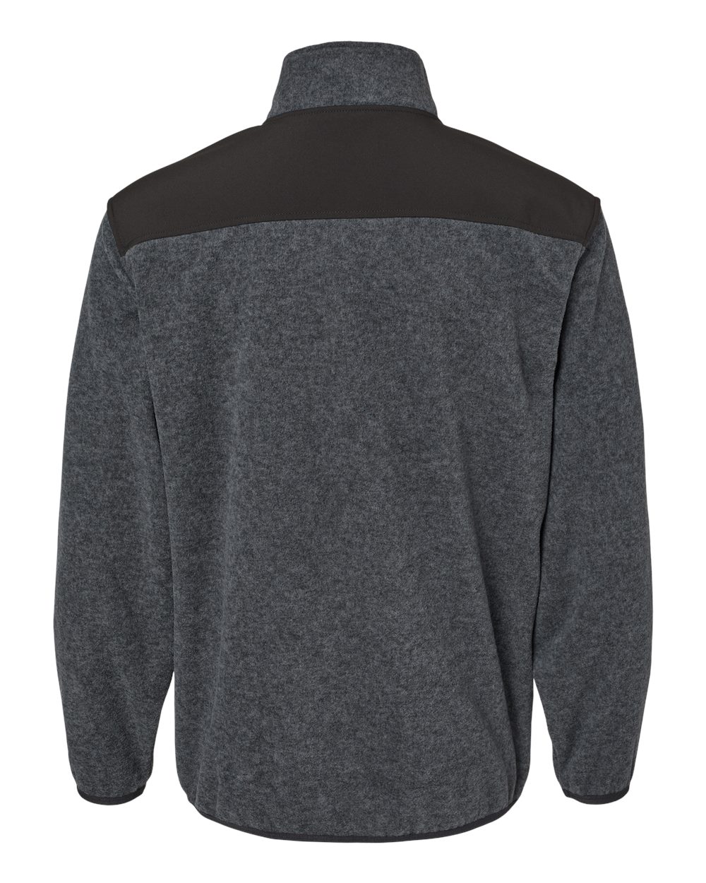 Men's Ranger Melange Fleece Pullover - Back - B05267583 - Charcoal