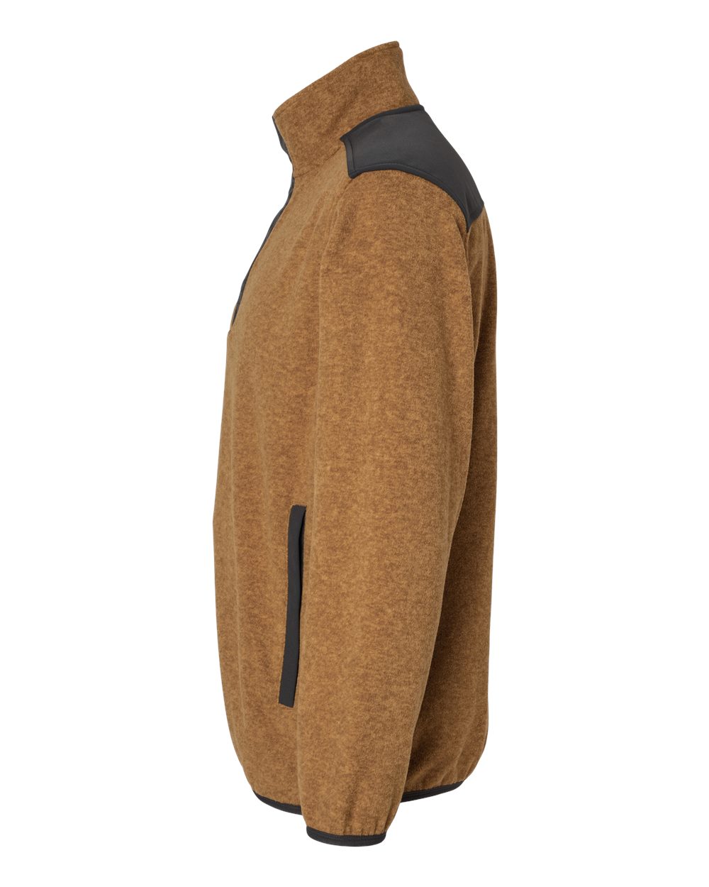 Men's Ranger Melange Fleece Pullover - DirectSide - B05267283 - Saddle