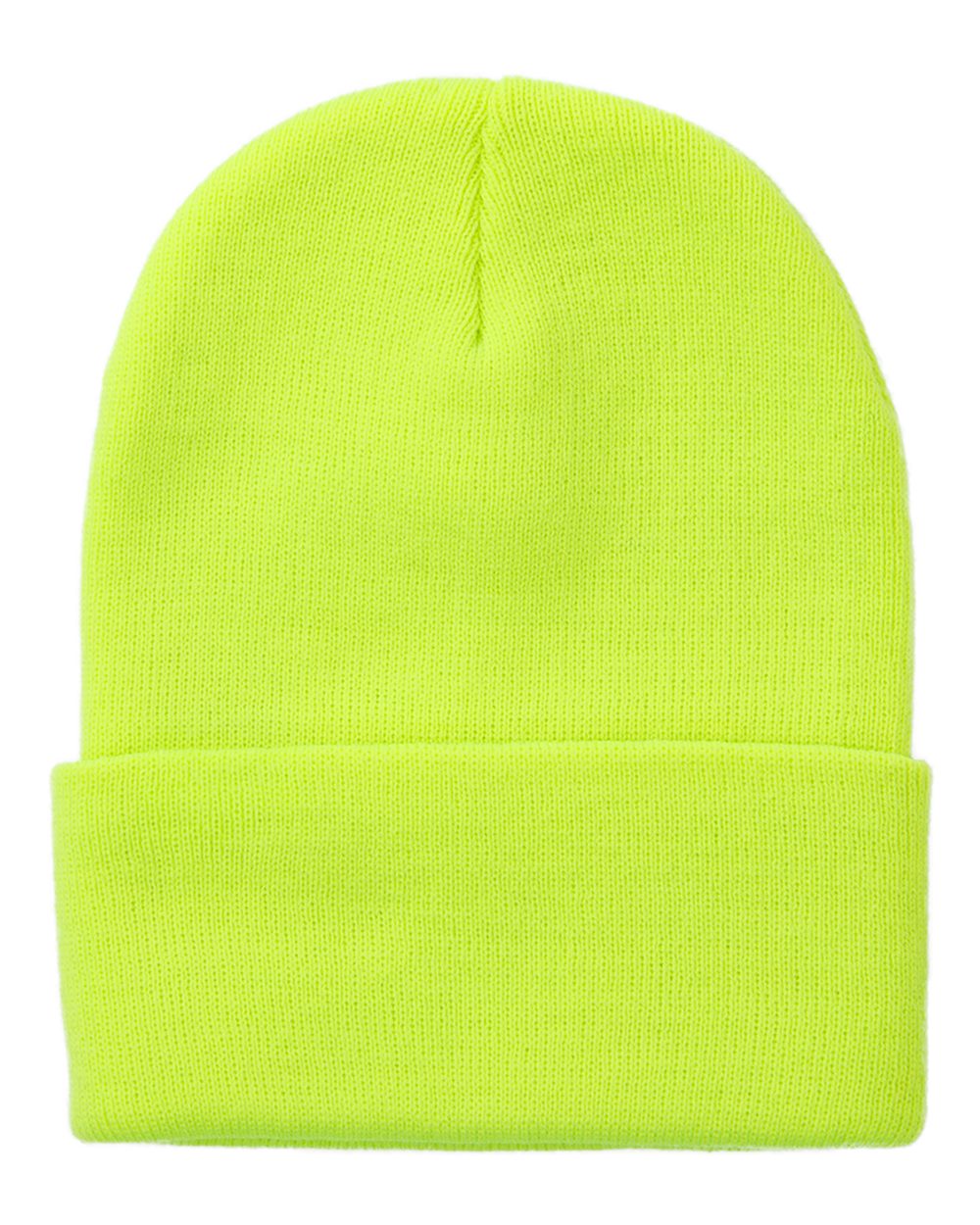 Coleman Cuffed Beanie - Back - B14295120 - Neon Yellow