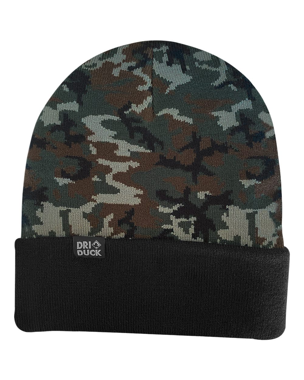 Coleman Cuffed Beanie - Front - B14295980 - Green Woodland Camo