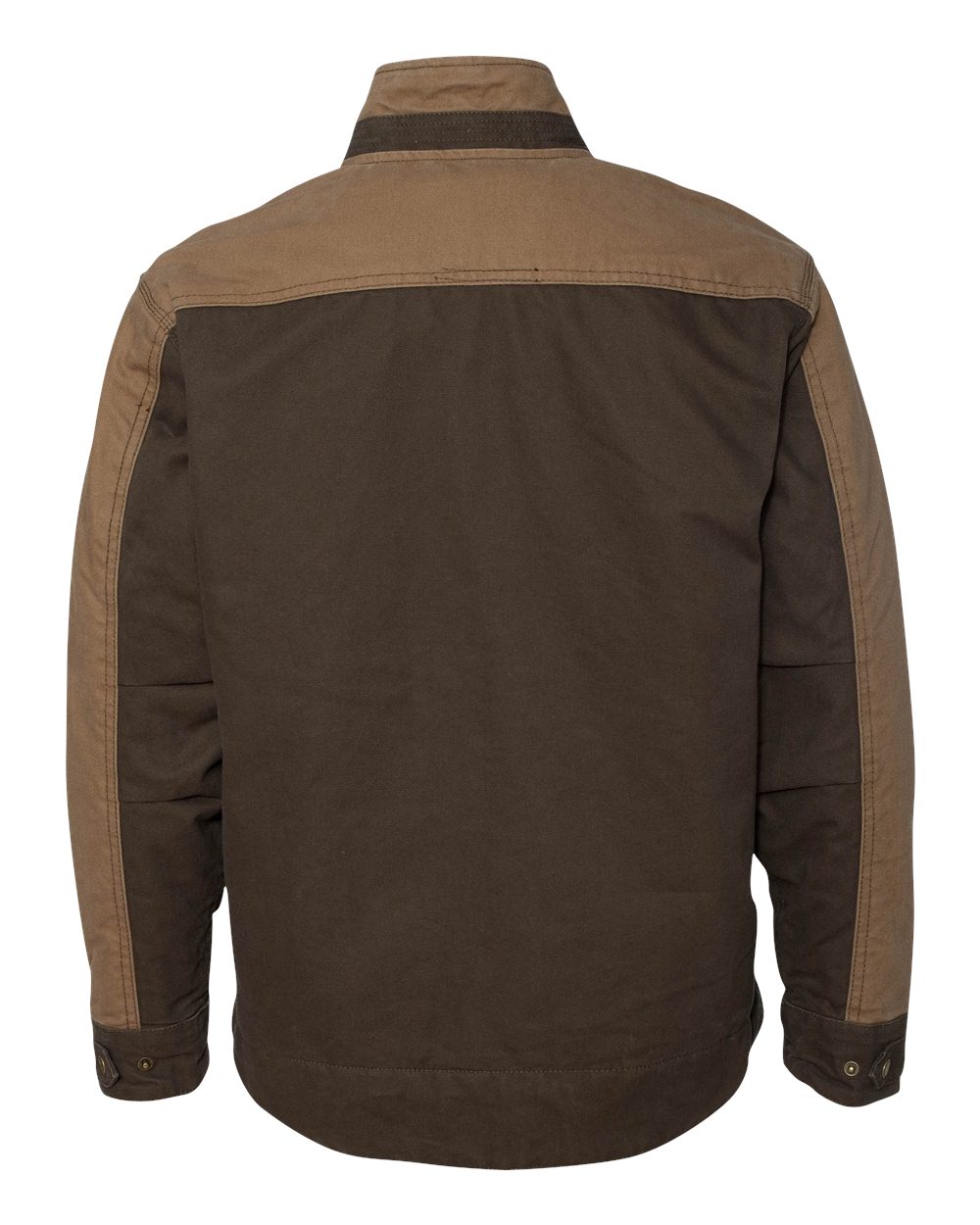 Men's Horizon Boulder Cloth™ Canvas Jacket - Back - B84667553 - Tobacco/ Field Khaki