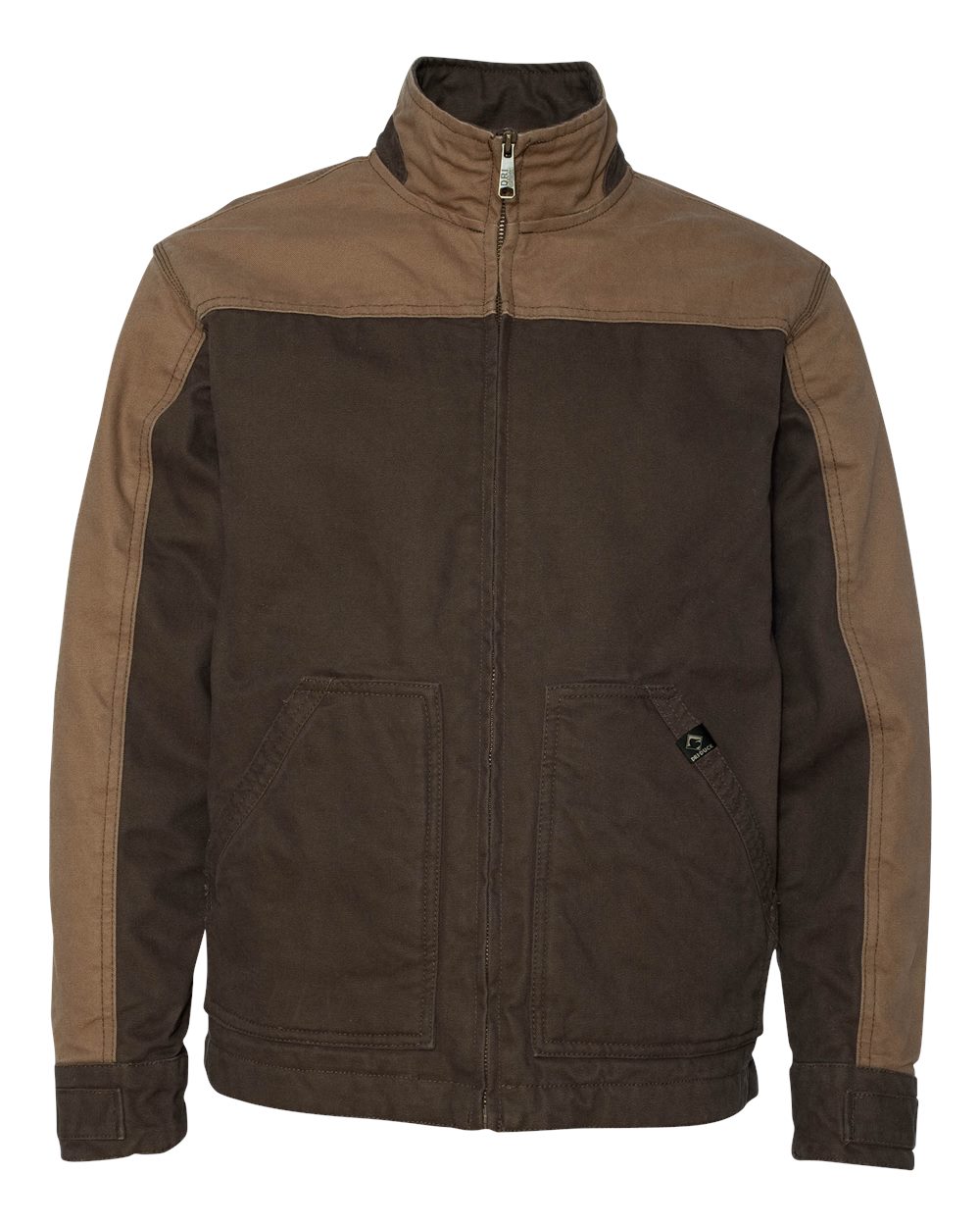 Men's Horizon Boulder Cloth™ Canvas Jacket - Front - B84667553 - Tobacco/ Field Khaki