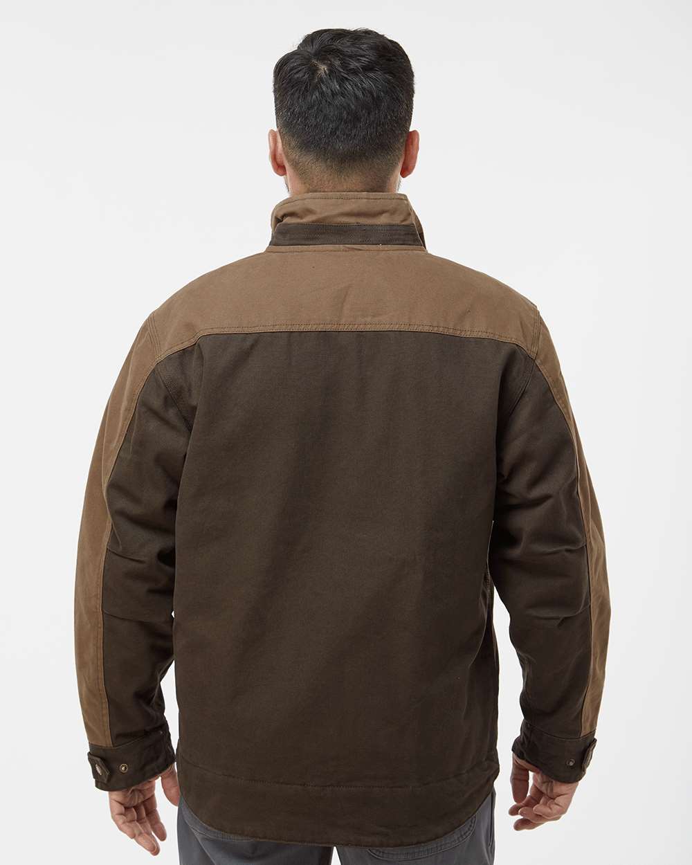 Men's Horizon Boulder Cloth™ Canvas Jacket - OnModelBack - B84667553 - Tobacco/ Field Khaki